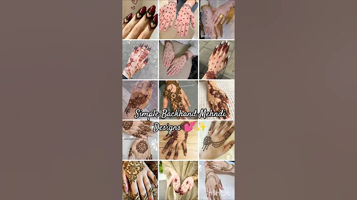 Simple Backhand Mehndi Designs😍✨| Beautiful Aesthetic Henna #mehndi #shorts #henna #aesthetic #viral