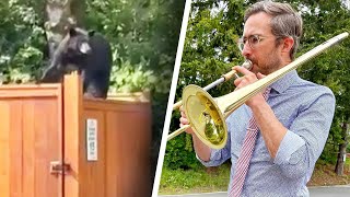 This Music Teacher Used a Trombone to Scare a Bear