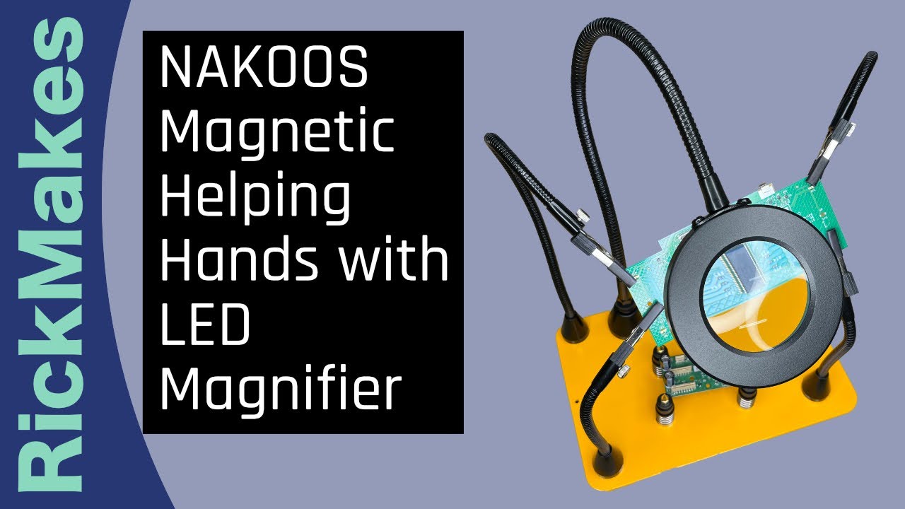 NAKOOS Helping Hands Workstation with 5x and 10x Lighted Magnifier