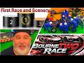 First Race - Exciting-Who will top the podium? 🏁🔥🏎️ @BourneTwoRace #carrera #scalextric #slotcars