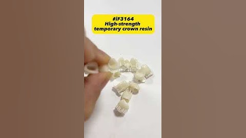 High-strength 3D printed temporary crown resin if3164 #shorts