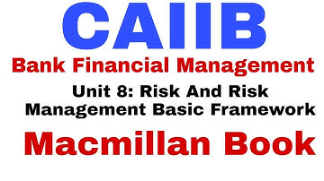 CAIIB BFM UNIT 8 Risk And Basic Risk Management Framework Part ll CAIIB BFM MOFULE B | Bankers Zone