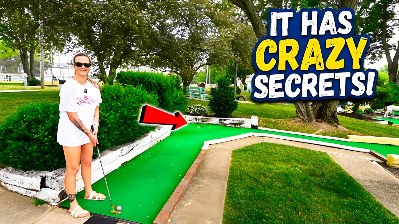 Mind Blowing Old School Mini Golf Course! - It's INSANE!