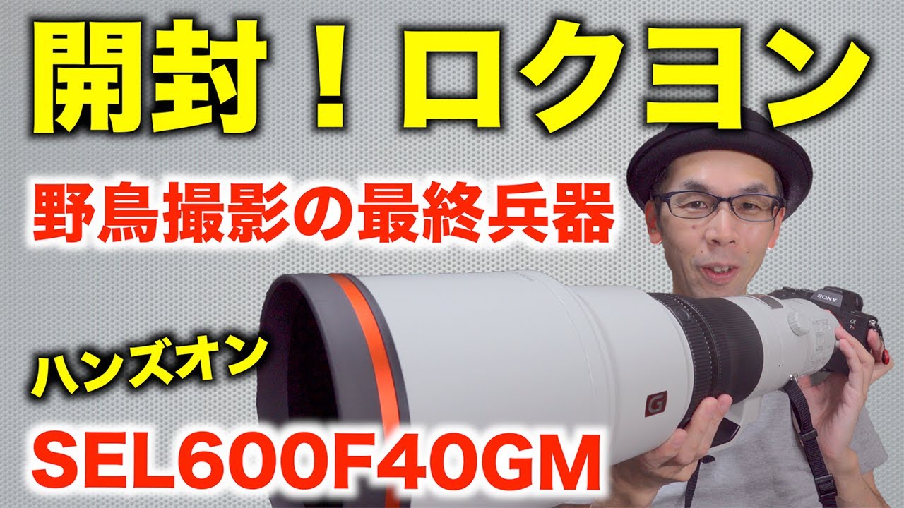 野鳥撮影／最終兵器】ロクヨンの開封とハンズオン雑談【SEL600F40GM
