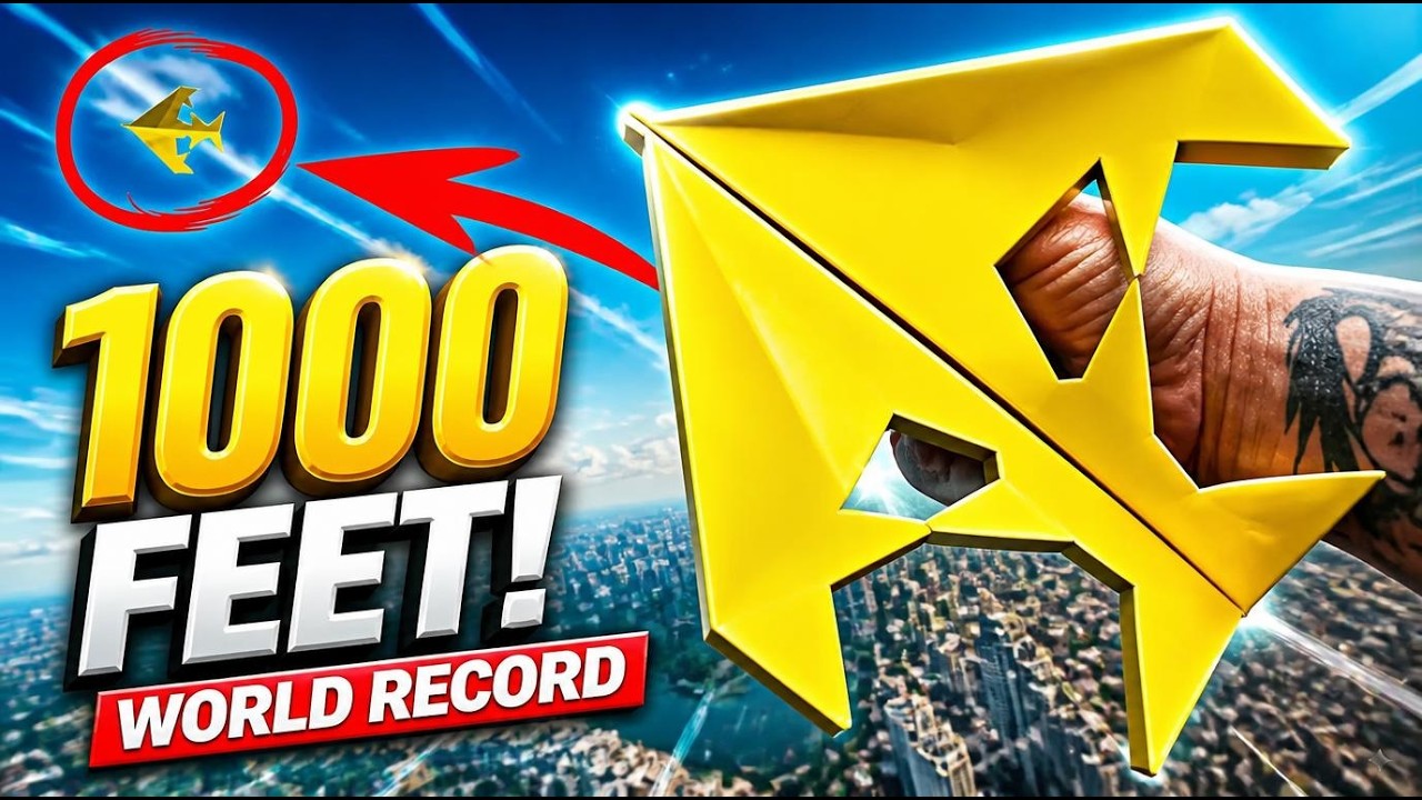 How to Make a Paper Airplane Easy That Flies Far – World Record ...