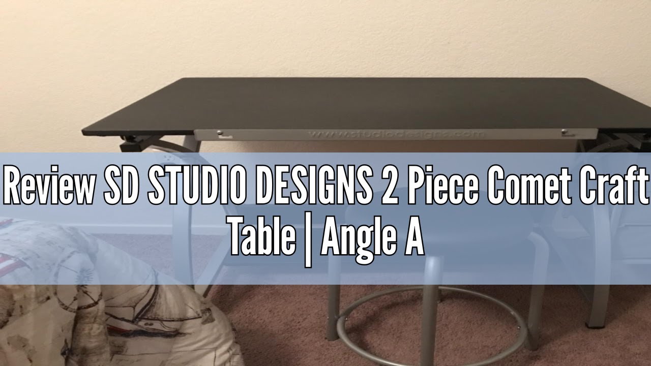 Review SD STUDIO DESIGNS 2 Piece Comet Craft Table | Angle Adjustable ...