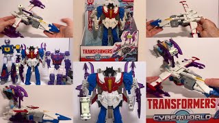 He’s a triple changer! Transformers cyberworld energon surge starscream figure review. Air & sea