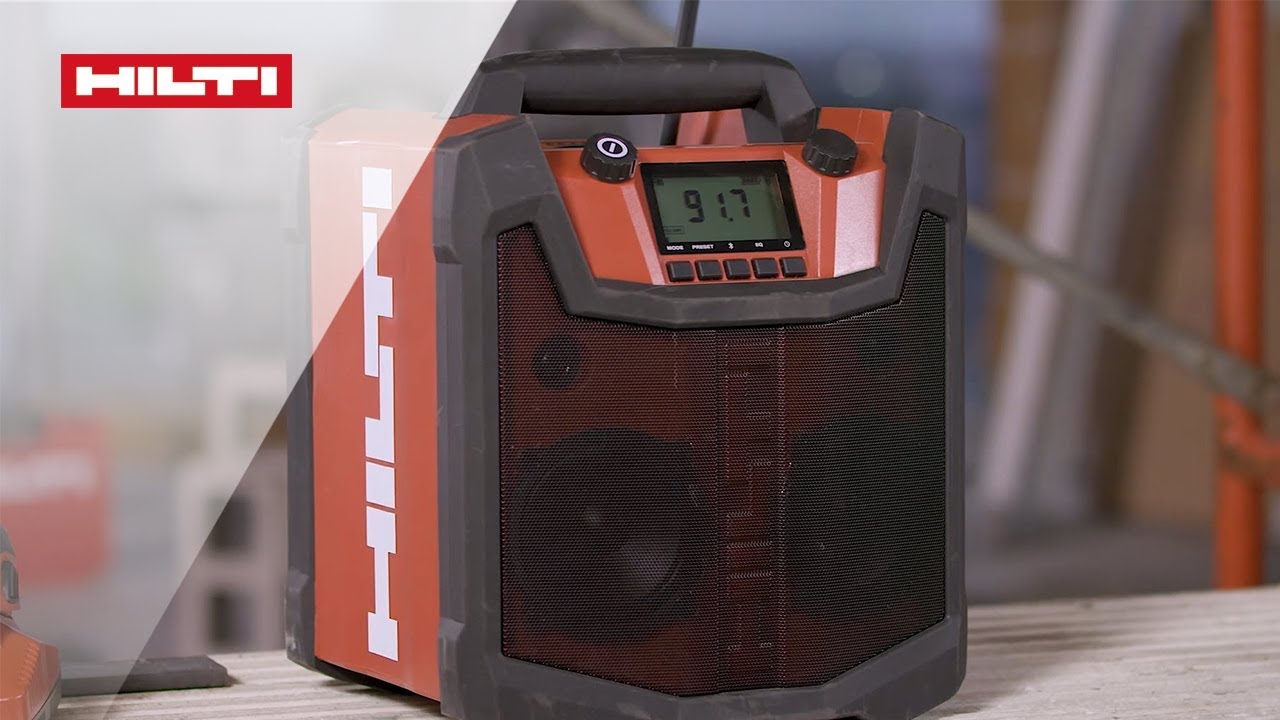 DÉCOUVREZ le radiochargeur Hilti RC 4/36 DAB+ YouTube