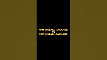 npm vs npx #codij #coding #backend #frontend #interviewpreparation #placement #90dayschallenge