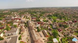 Plungė, Miesto Vaizdai Iš Oro Debesų Takai 2017