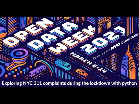 Exploring NYC 311 complaints during the lockdown with python
