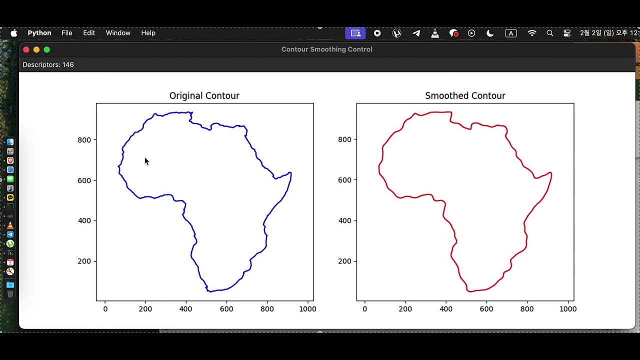 realtime LPF of a contour, using Frequency Domain