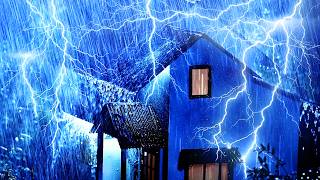 Powerful Thunderstorm ⚡ Heavy Rain & Thunder on Tin Roof for Deep Sleep screenshot 2