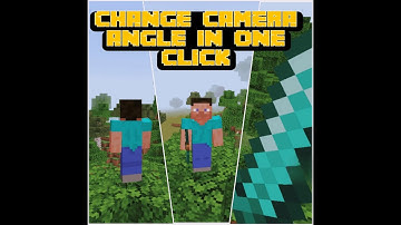 how to change camera angle in one click in MINECRAFT PE/#howtochangecameraangleinminecraftPE