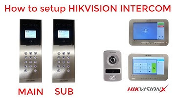How to setup video intercom hikvision