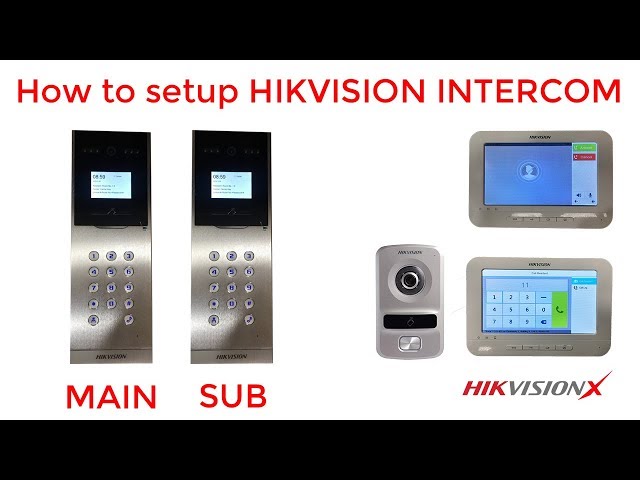 How to setup video intercom hikvision