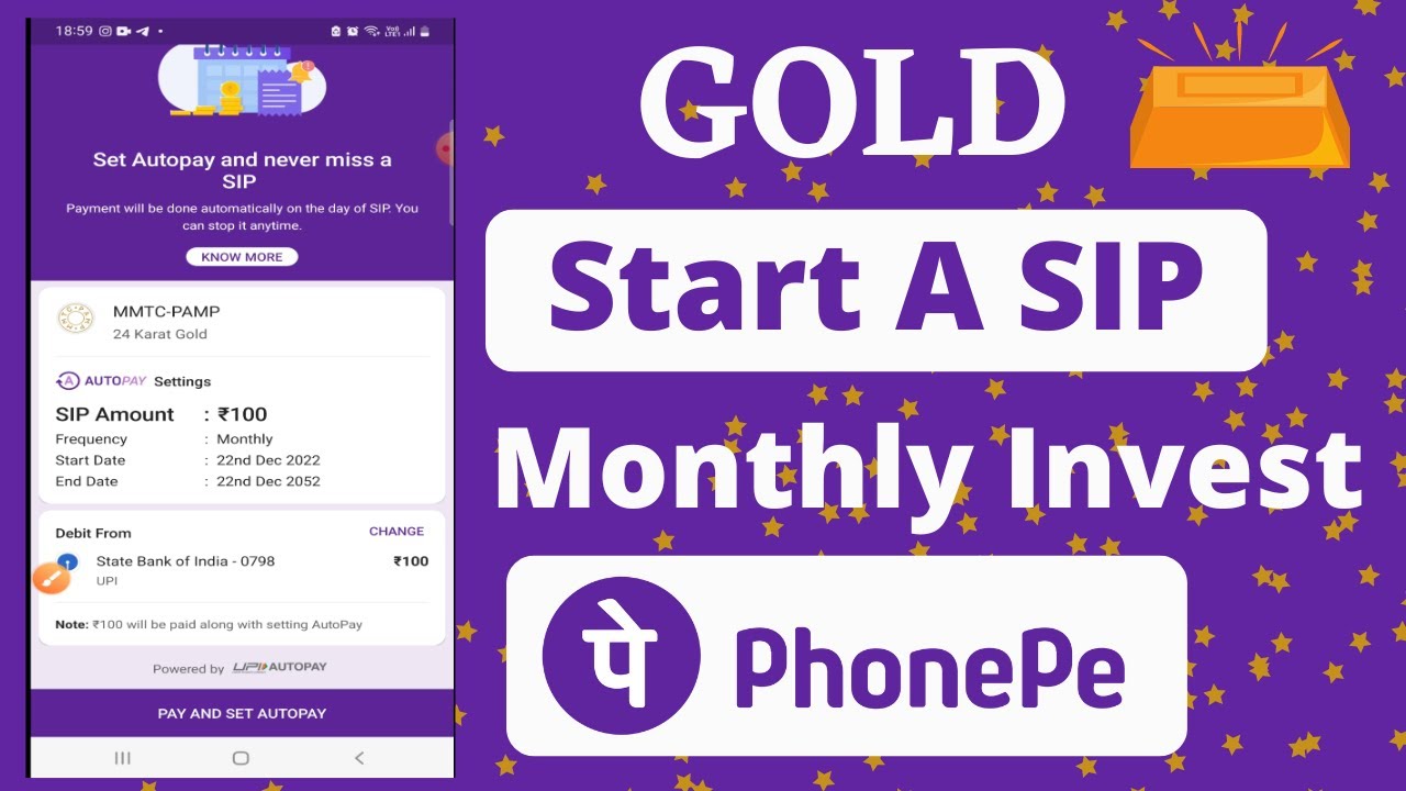 PhonePe Gold SIP Kaise Kare Monthly Auto Pay For Gold Investment PhonePe Gold SIP Kaise Kare Monthly Auto Pay For Gold Investment