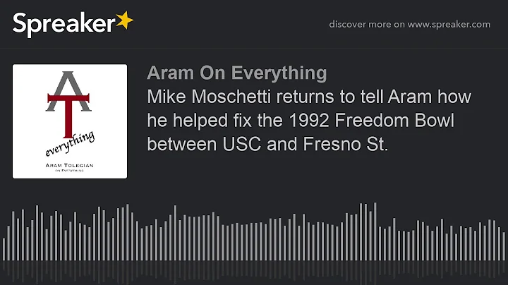Mike Moschetti returns to tell Aram how he helped ...