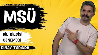 MSÜ / Dil Bilgisi Denemesi / SINAV TADINDA / RÜŞTÜ HOCA