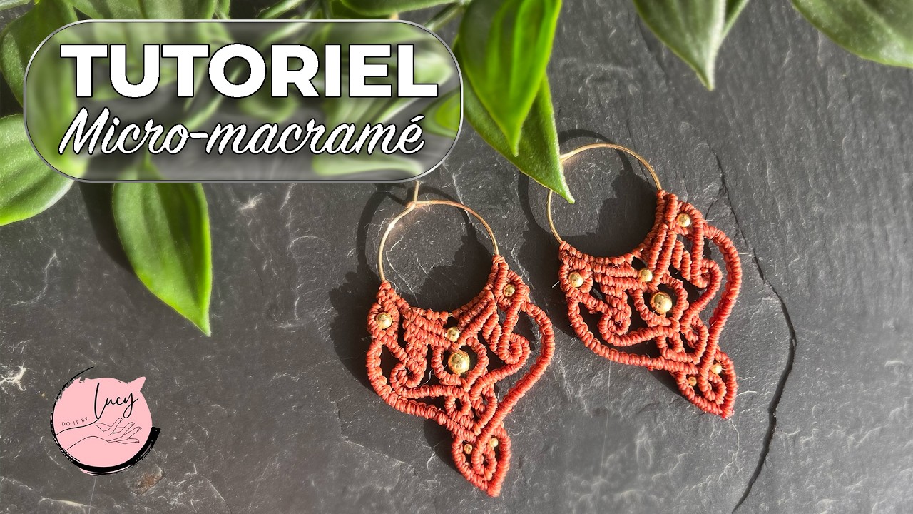 🌿 Crée des Boucles d’Oreilles Bohèmes en Micro-Macramé (Le Style BOHO qu’on Adore).