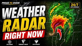 🔴 LIVE NOW: Dangerous Storms Erupting Tonight | U.S. Weather Radar