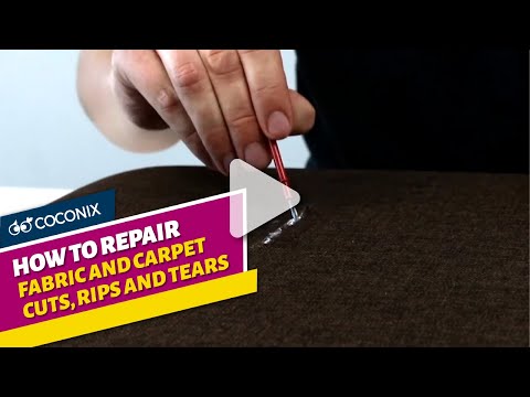How To Repair Fabric and Carpet Cuts, Rips and Tears