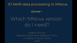 Celebrity NMR Processing 1D   - 1 -  Which MNova do I need? Net Worth