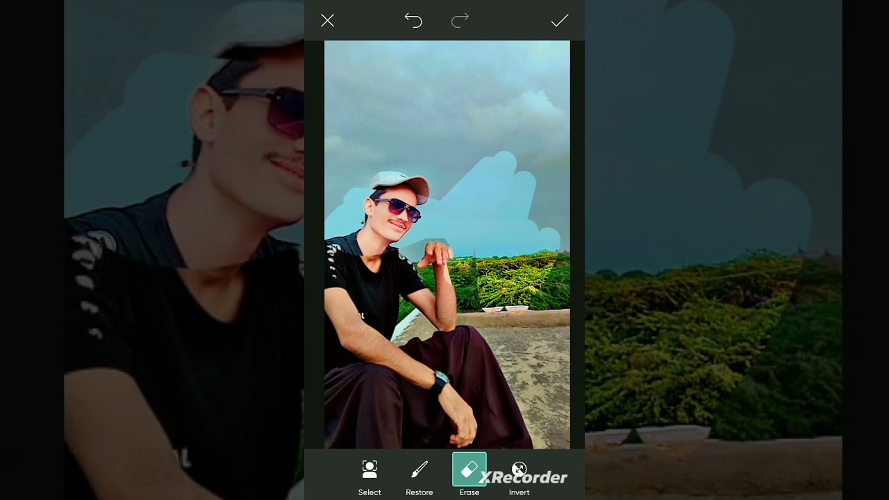 Picsart and sketchbook and legroom photo adeteng 