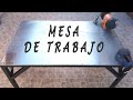 MESA DE TRABAJO, de caño cuadrado fácil de hacer