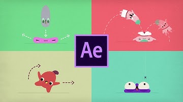 ✅ PRINCIPIOS de ANIMACION en AFTER EFFECTS | Ejemplos con personajes animados 🤯