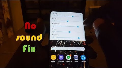 Fix No Sound or Audio Problems on the Galaxy S8
