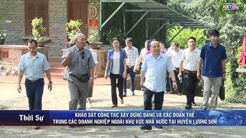 Khảo sát công tác XDĐ và các Đoàn thể trong các doanh nghiệp, ngoài  nhà nước tại huyện Lương Sơn
