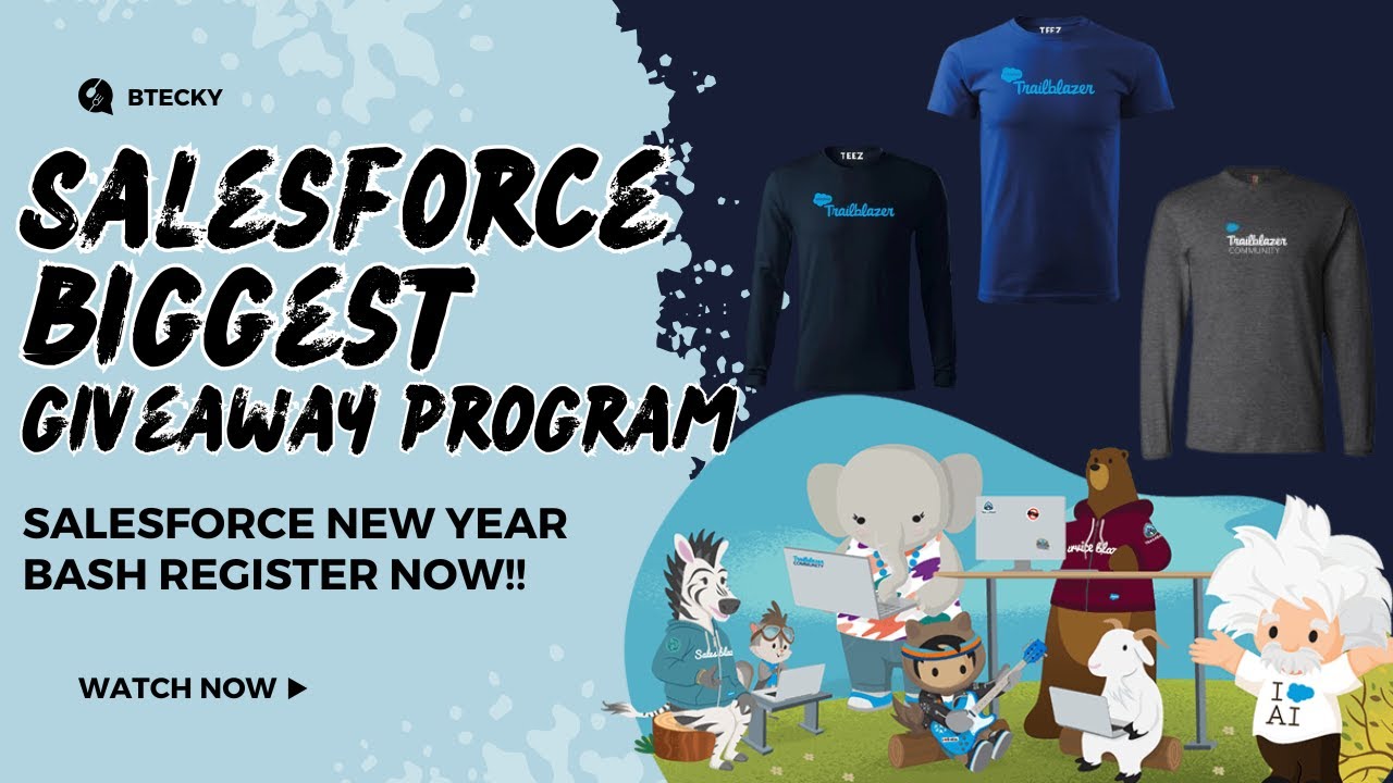 Salesforce Biggest Giveaway || Earn Cool T-Shirts || Limited Edition Salesforce Swags || Hurry Up