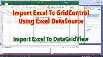 Import Excel To Gridcontrol Using Excel Datasource | Import Excel To GridView | KhoaiCodeTV