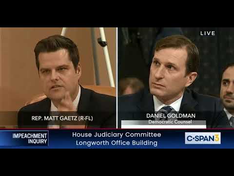 Rep. Gaetz exposes impeachment investigator as partisan, Democrat donor