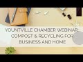 Yountville chamber webinar compost  recycling for business and home