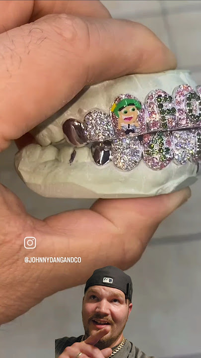 Another Unique Grillz from Johnny Dang and Co! #shorts #johnnydang #grillz #goldgrill  #diamondgrill