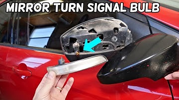 FORD FOCUS SIDE MIRROR TURN SIGNAL LIGHT BULB REPLACEMENT REMOVAL. SIDE MIRROR SIGNAL NOT WORKING