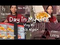 mid-day / night in my life 🧡🍂vlog # 2 || chat with me, new music, raising canes, &amp; video editing