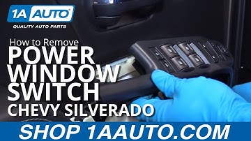 How to Replace Master Power Window Switch 14-19 Chevy Silverado LT