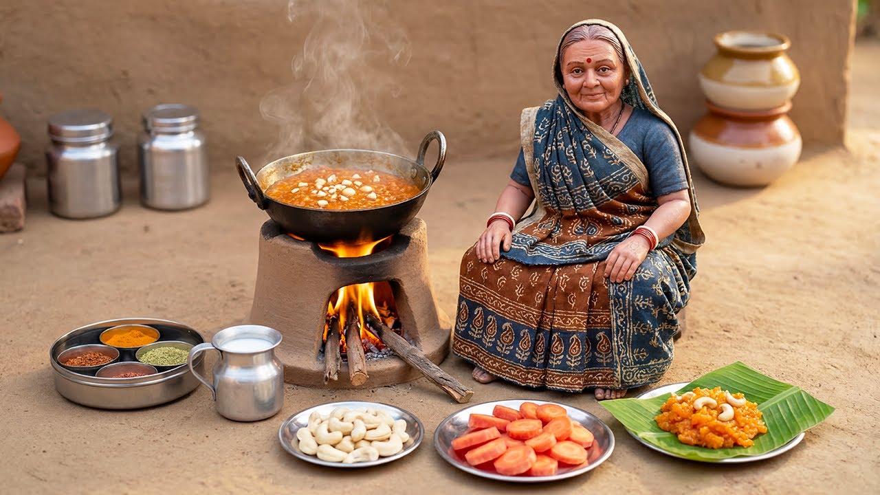 Miniature Doll Vegetable Jam Cooking ASMR | Indian Village Tiny Kitchen Story