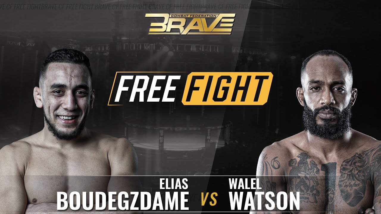 FREE MMA Fight Elias Boudegzdame vs Walel Watson BRAVE CF 2