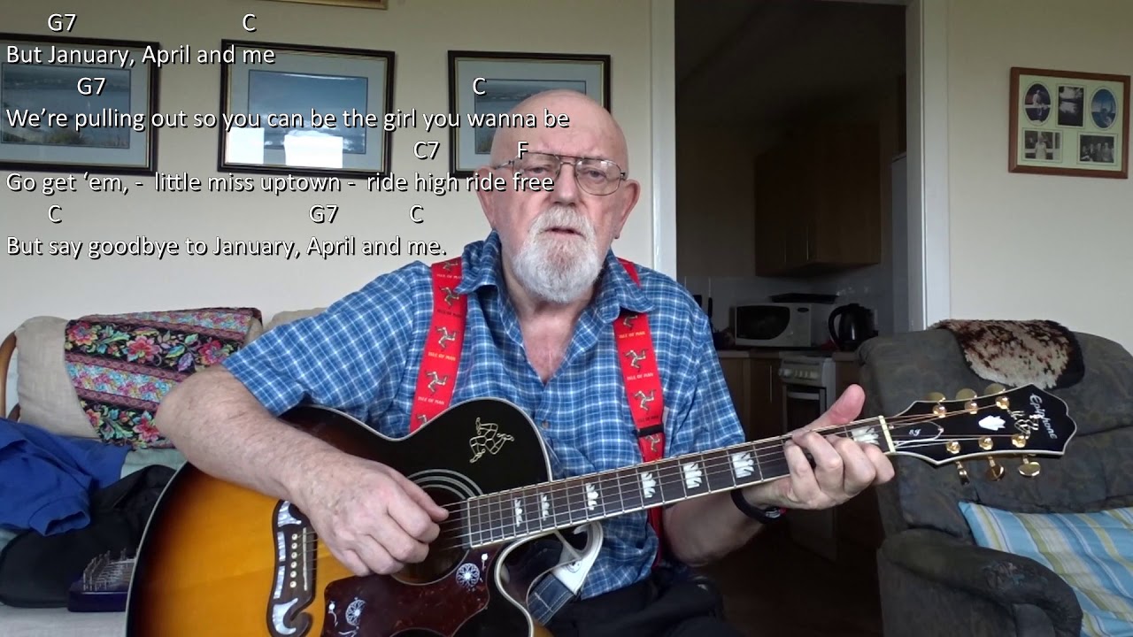 Guitar january april and me including lyrics and chords youtube
