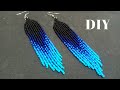 Fringe earrings tutorial/How to make beaded fringe earrings/Beaded fringe earrings tutorial