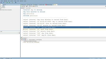 Just Know How interval day to second formats in oracle - Cool Videos! #daytoseconddatatype