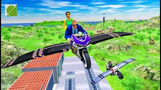 Flying Motorbike Real Simulator - Android Gameplay FHD screenshot 5