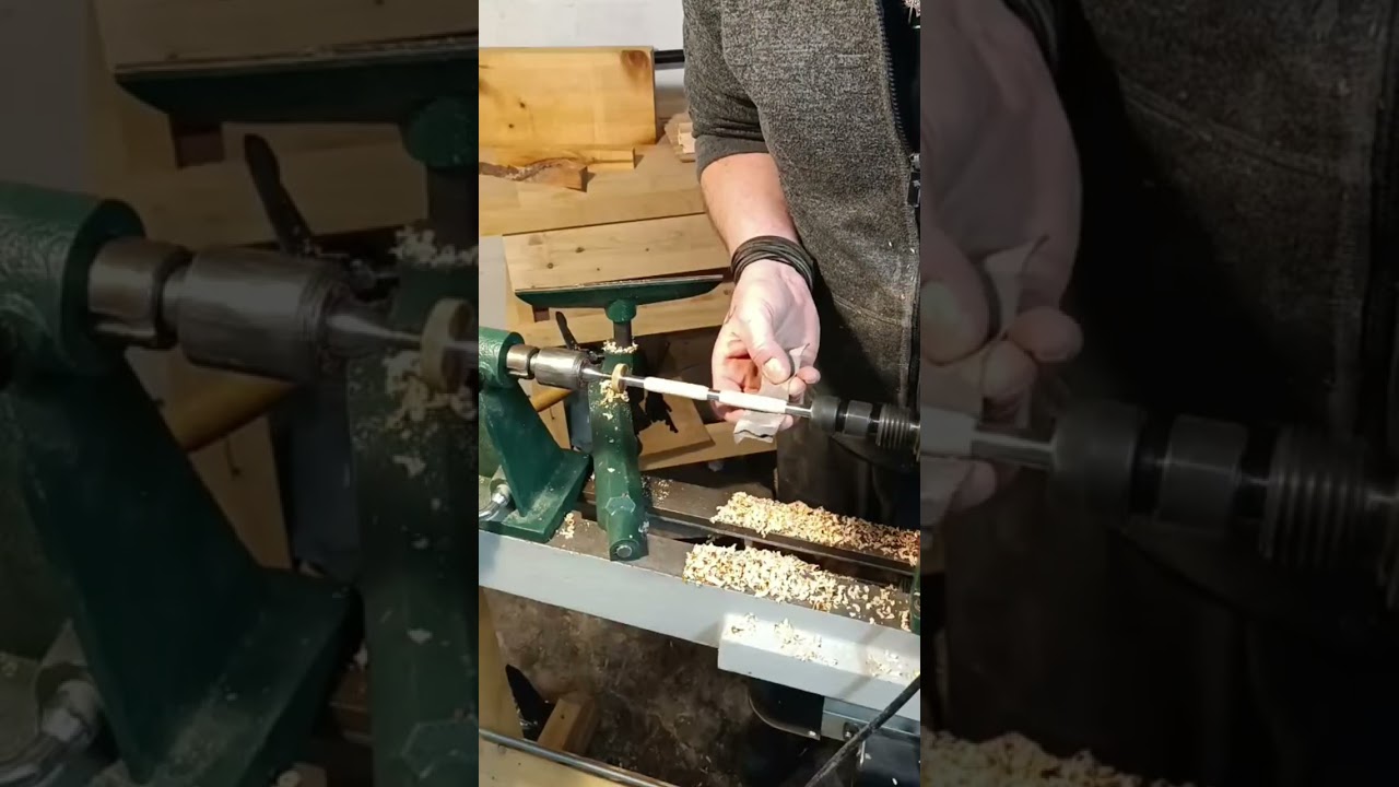 Kugelschreiber aus Zirbelkiefer / Pinus Cembra Teil 2 Drechseln und Zusammenbau 😁