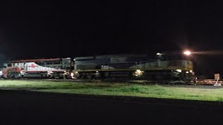 5MP9 SCT down Dark Ghost #1 (4 locos, 93V), Laverton to Forrestfield, 0425, 10/7/26, Murtoa VIC 