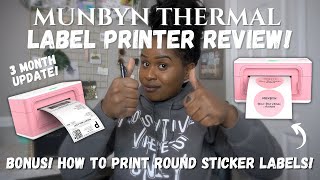 Munbyn Shipping Label Printer Updated Review! | Vision Board Kit | Print Stickers On Munbyn Printer!