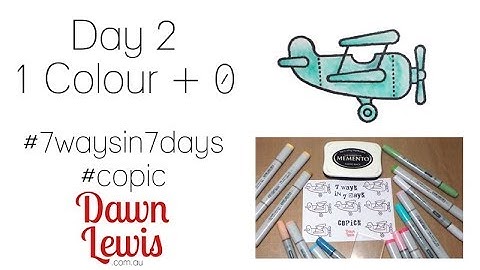 Copic Blending on a Budget, 1 marker + 0 blend - Day 2